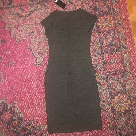 NWT Rebecca Tatti Grey Sheath - Picture 3 of 5